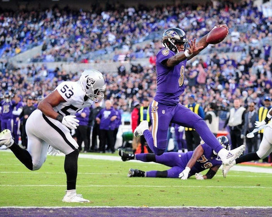 Lamar Jackson Magnet Baltimore Ravens Picture Nfl Vs Raiders