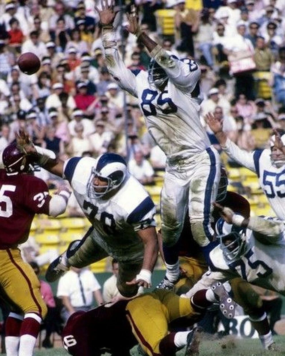 Lamar Lundy Photo Los Angeles Rams La Picture Nfl Football Game Action