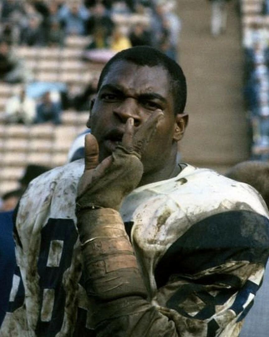 Lamar Lundy Photo Los Angeles Rams La Picture Nfl Football Muddy