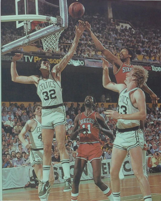 Larry Bird Kevin Mchale & Dr J Photo Boston Celtics Basketball Nba 76Ers