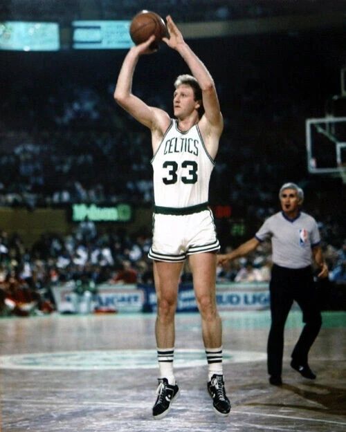 Larry Bird Photo Picture Boston Celtics Basketball Nba Jump Shot