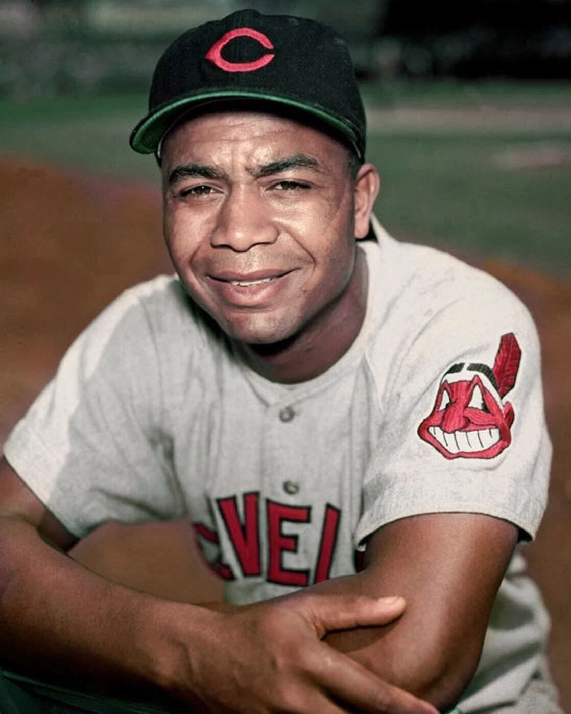Larry Doby Photo Cleveland Indians Baseball Picture Mlb