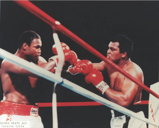 Larry Holmes Vs Muhammad Ali Keychain Boxing Picture Corner Exchange