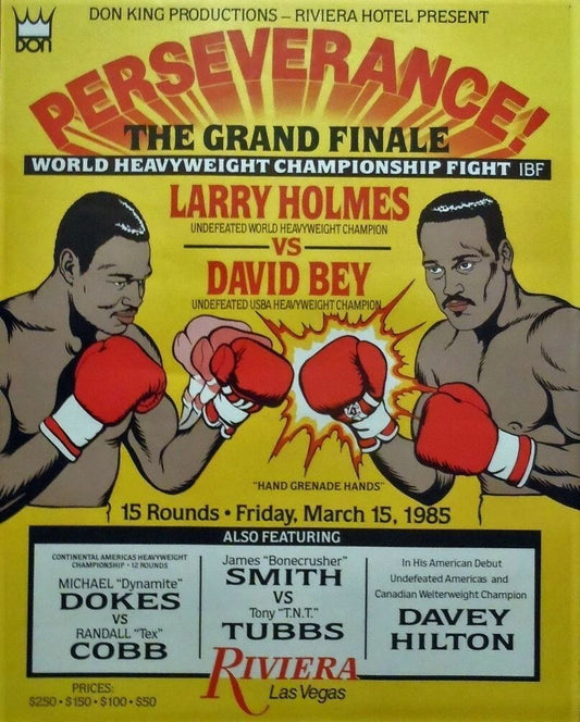 Larry Holmes Vs David Bey Photo Boxing Poster Picture