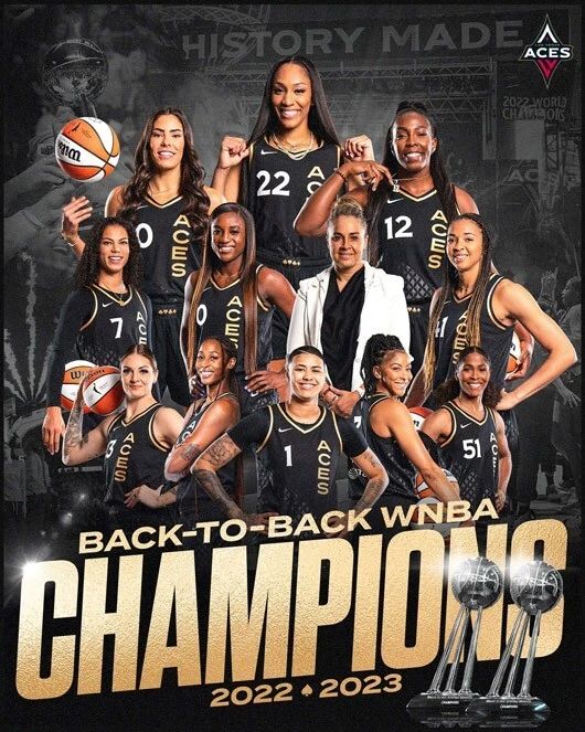 Las Vegas Aces Glossy Photo Wnba Finals Champions Print