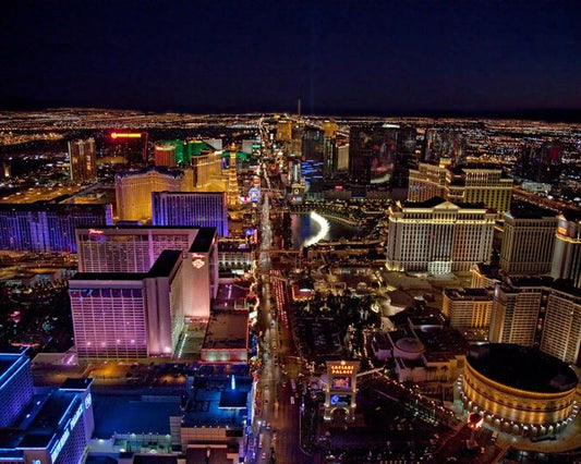 Las Vegas Strip Glossy Photo Casinos Print Caesars Palace Poster Flamingo