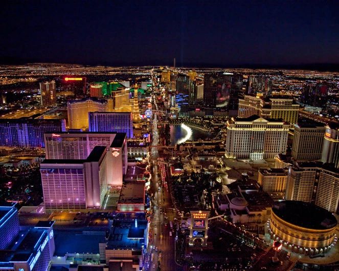 Las Vegas Strip Glossy Keychain Casinos Print Caesars Palace Keychain Flamingo