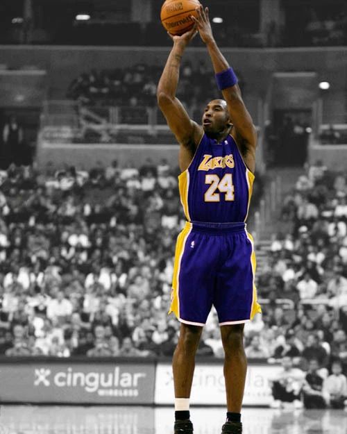 La Los Angeles Lakers Kobe Bryant Glossy Photo Spotlight Basketball Print