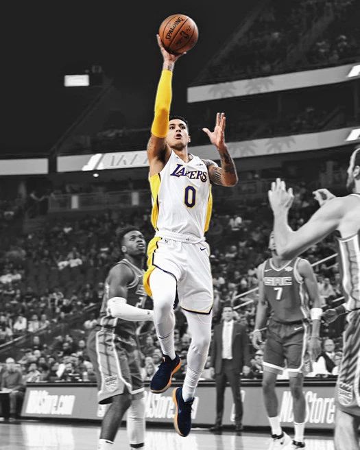 La Los Angeles Lakers Kyle Kuzma Glossy Keychain Spotlight Keychain