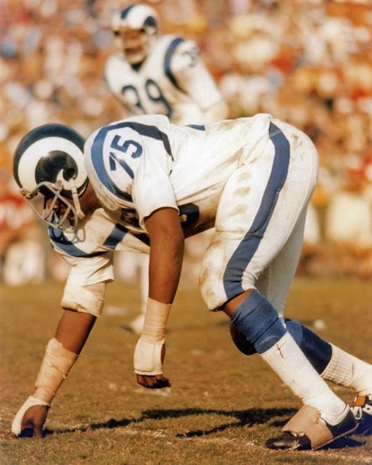 La Los Angeles Rams Deacon Jones Glossy Photo Print Football Poster