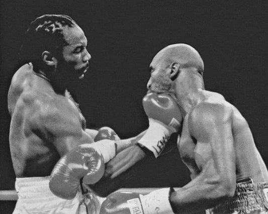 Lennox Lewis Vs Evander Holyfield Glossy Keychain Heavyweight Match Print