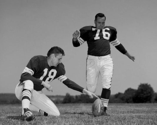 Len Dawson & Lou Groza Magnet Cleveland Browns Picture Nfl Football
