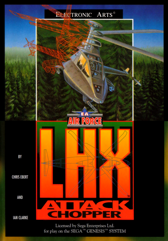 Lhx Attack Chopper (Usa) Genesis Print Poster