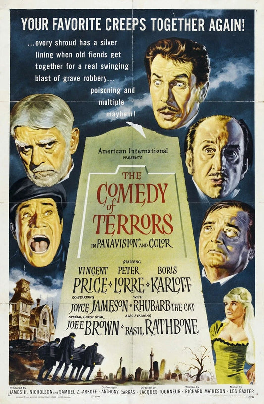 Lorre Price Karloff Rathbone Comedy Of Terrors Movie Keychain Picture Keychain 1