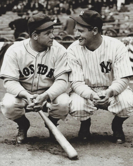 Lou Gehrig & Jimmie Foxx Keychain Red Sox Yankees Ny Baseball Picture Mlb
