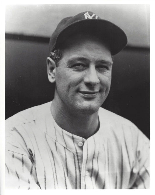 Lou Gehrig Photo New York Yankees Ny Baseball Mlb Picture Close Up