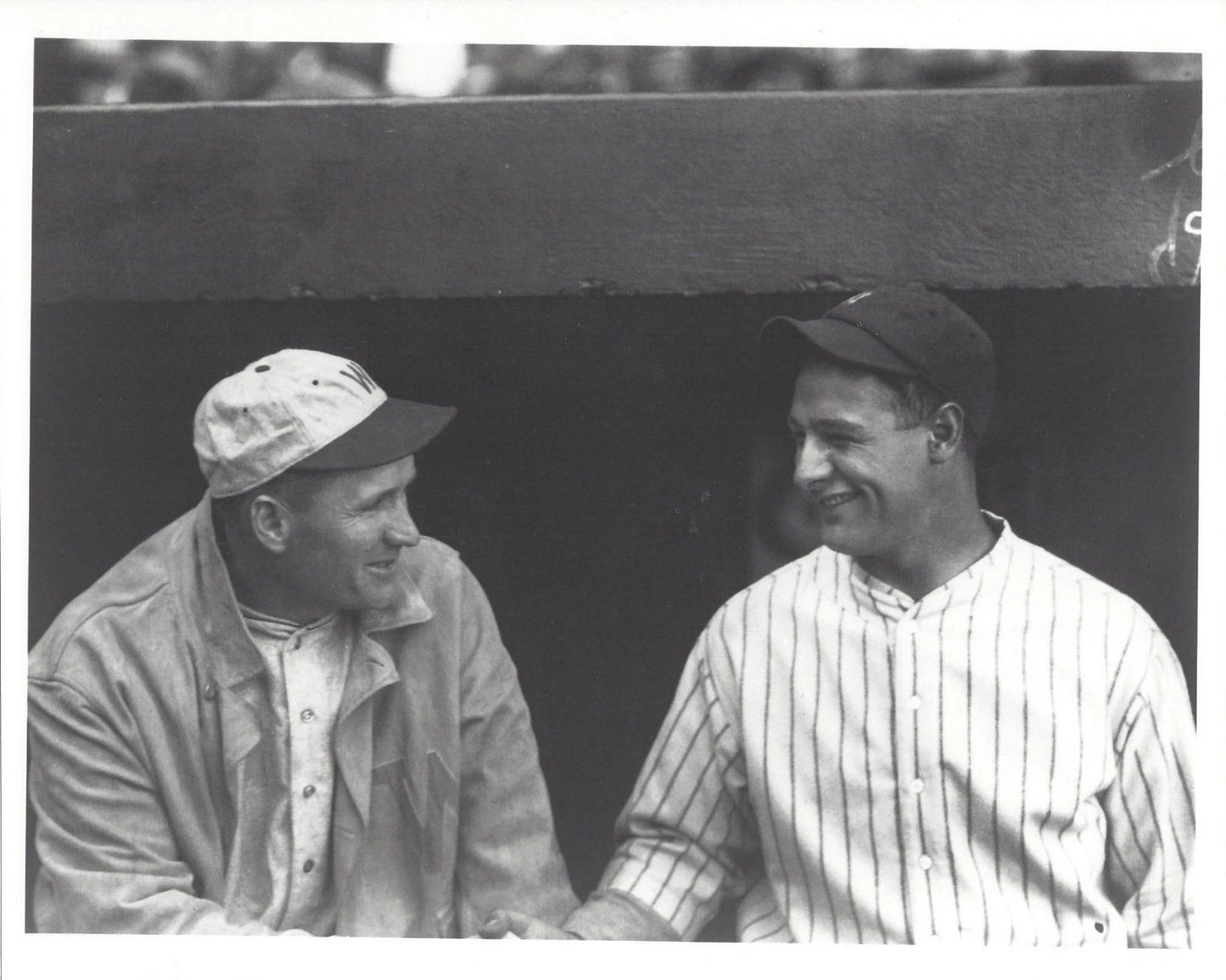 Lou Gehrig & Walter Johnson Keychain New York Yankees Ny Baseball Mlb Picture