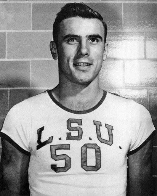 Lsu Tigers Bob Pettit Glossy Keychain College Basketball Keychain