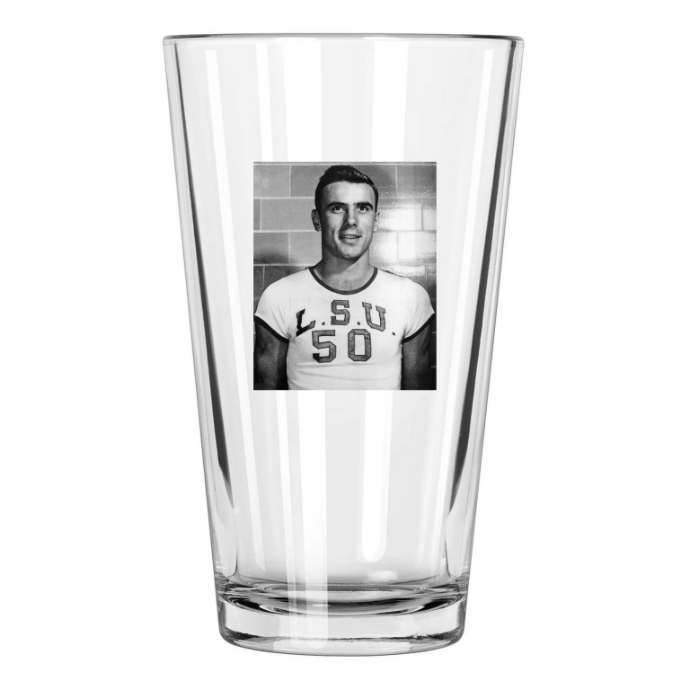 Lsu Tigers Bob Pettit Photo College Basketball Pint Beer Drinking Glass