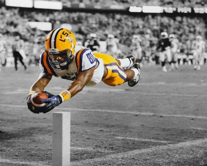 Lsu Tigers Jarvis Landry Glossy Spotlight Keychain College Keychain