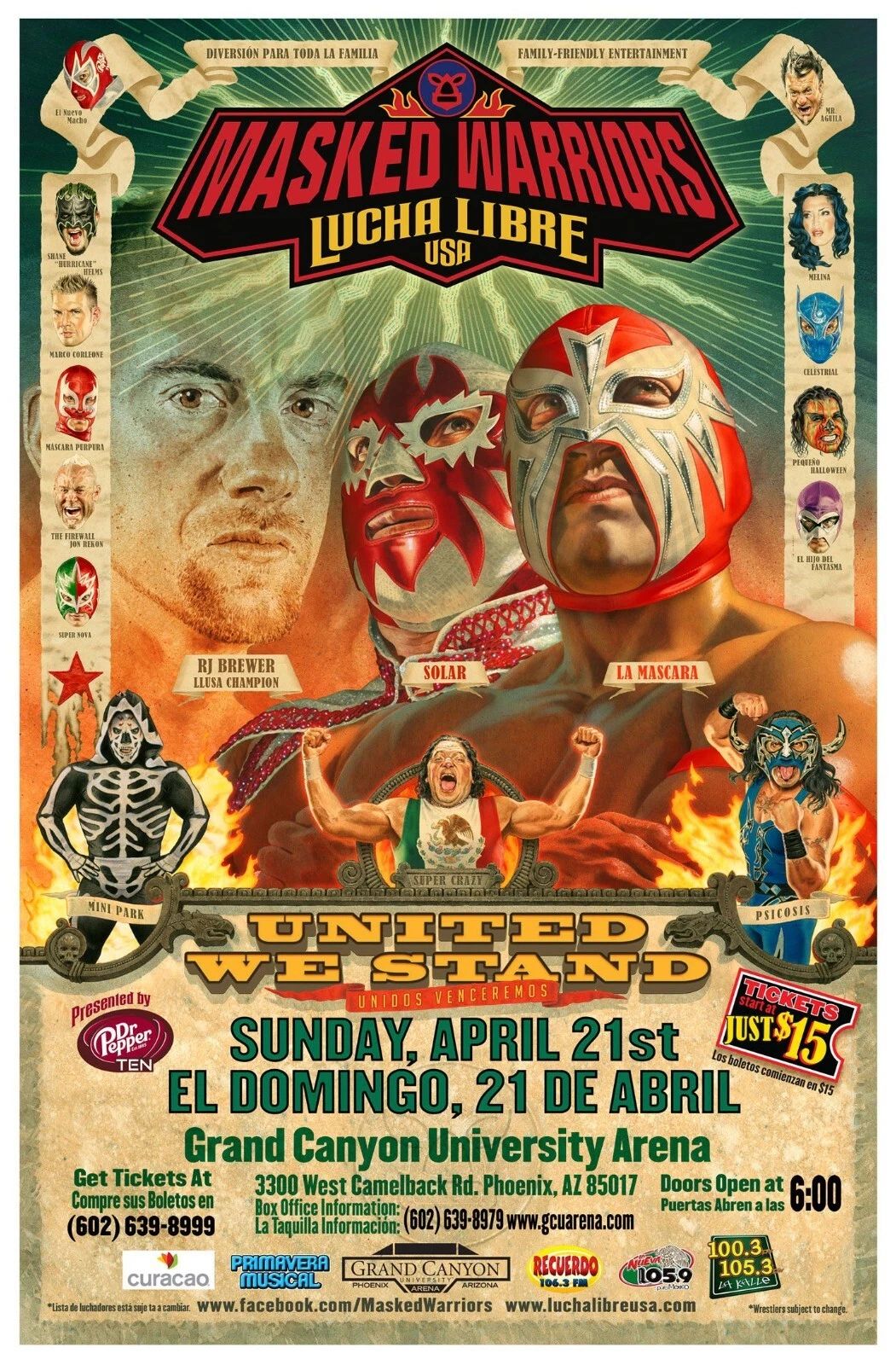 Lucha Libra Keychain Picture Mexican Wrestling La Mascara Psicosis Mini Park