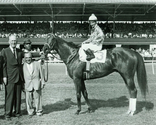 Lucky Debonair Magnet Horse Racing Picture Jockey Bill Shoemaker Ken Derby