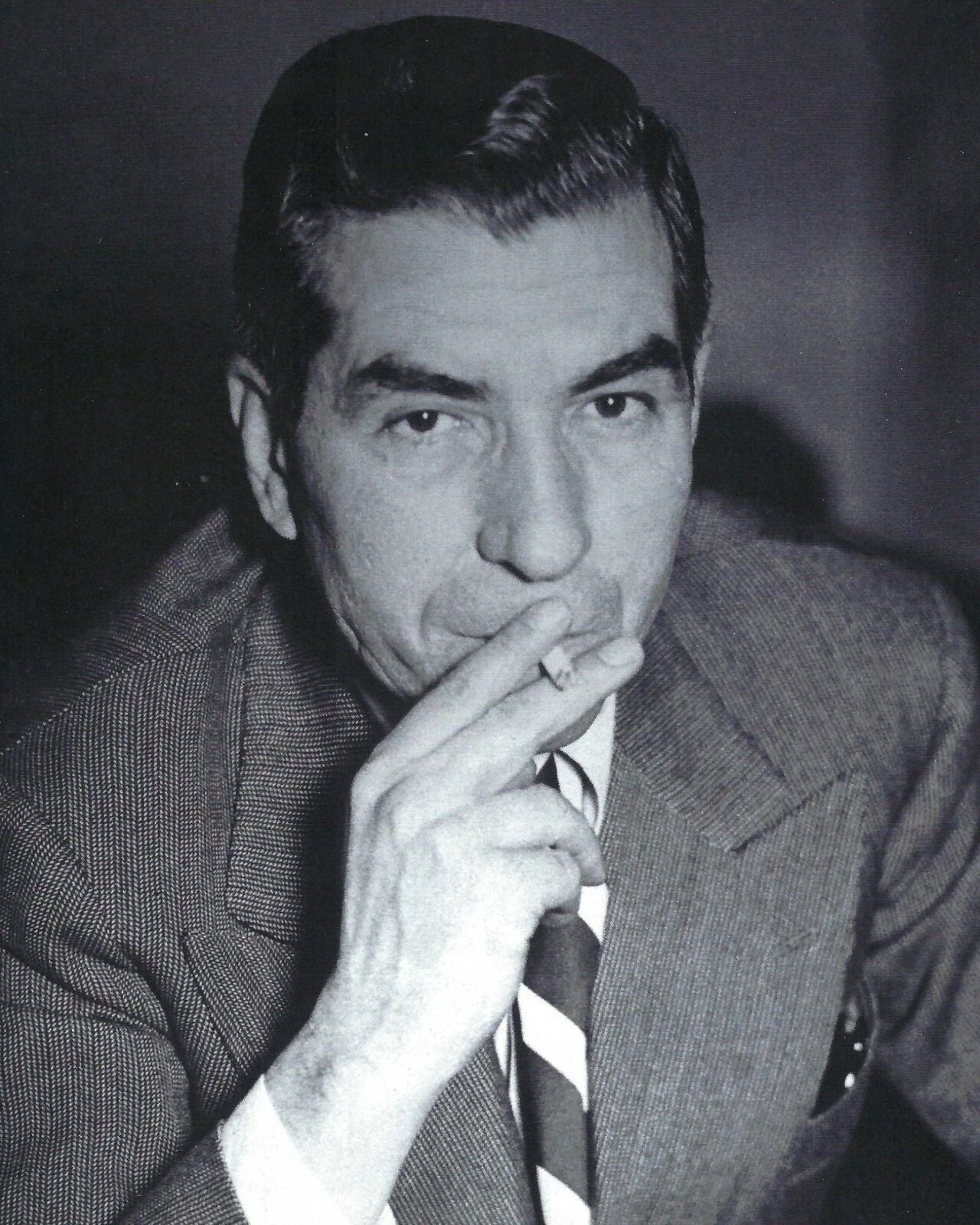 Lucky Luciano Close Up Photo Mafia Organized Crime Mobster Mob Picture
