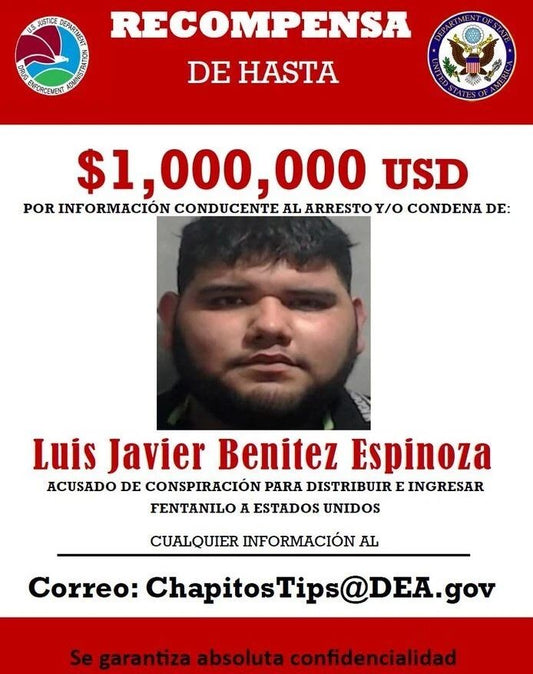 Luis Javier Benitez Espinoza Wanted Keychain Keychain Drug Cartel El Fourteen