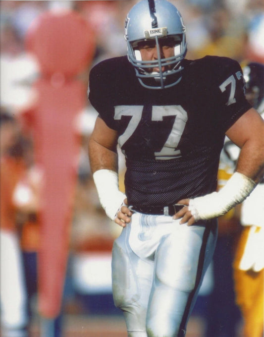 Lyle Alzado Photo Los Angeles Raiders La Picture Nfl Football Standing