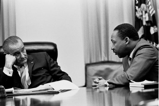Lyndon B Johnson Martin Luther King Jr. Photo Picture Reprint