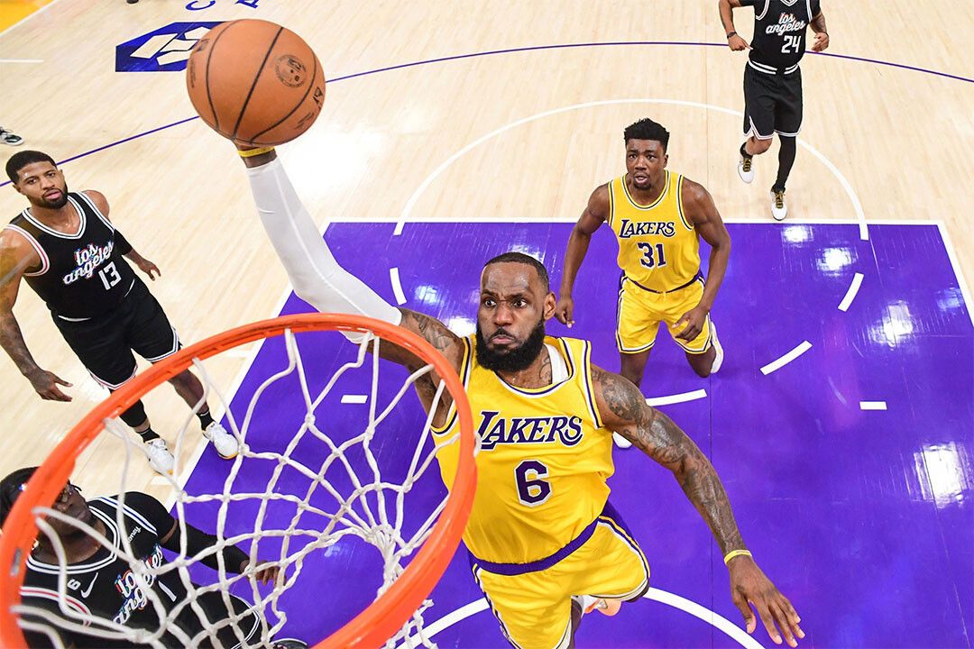 La Lakers Basketball Team Lebron James Basketballer 6 Wall Home Keychain