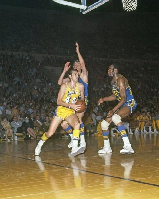 Lakers Jerry West And Warriors Nate Thurmond Keychain Basketball Keychain
