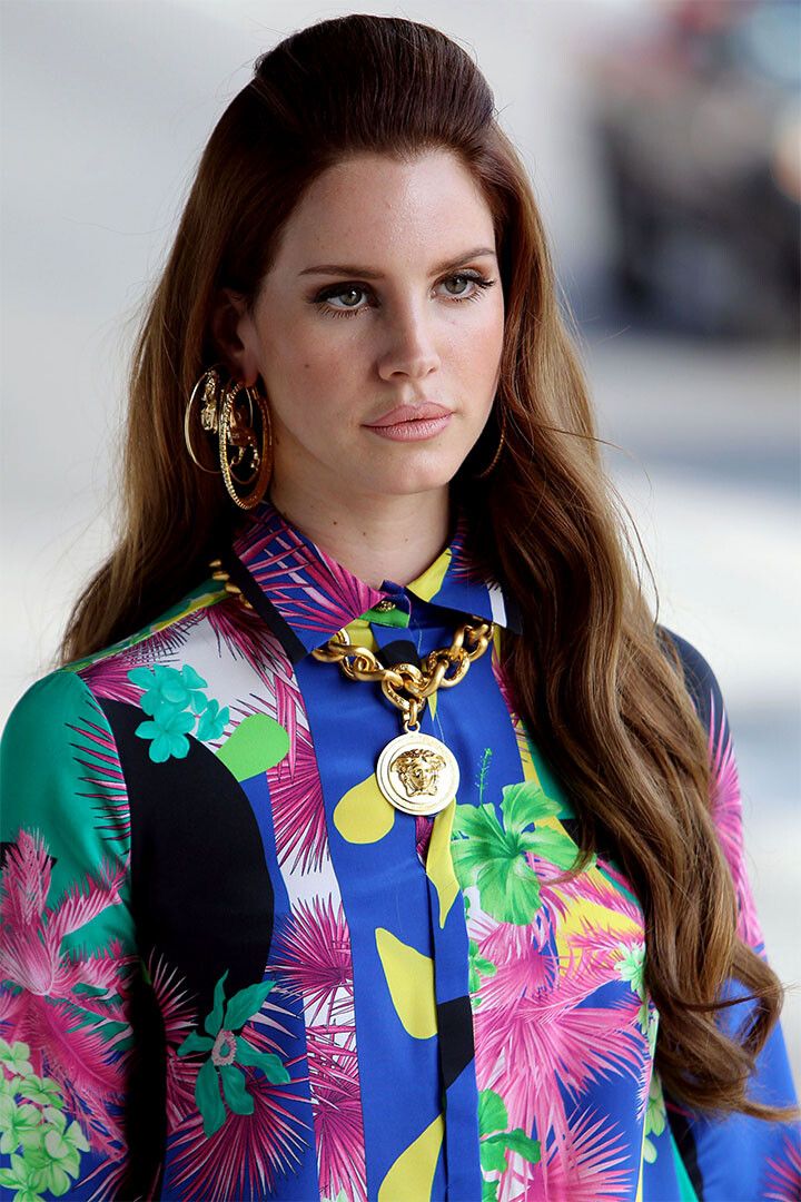 Lana Del Rey Soul Music Singer Painting Print Keychain