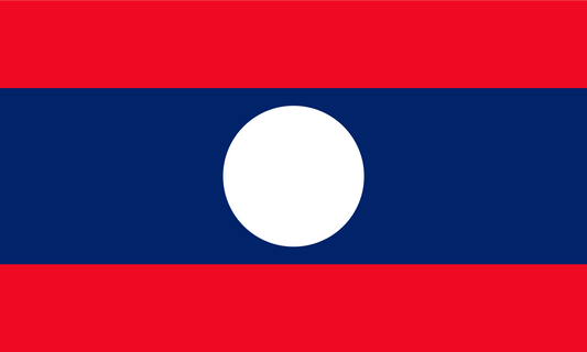Laos Flag Print Poster