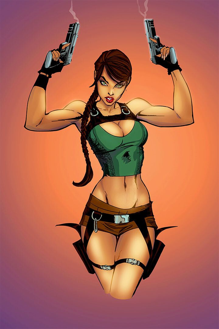 Lara Croft Tomb Raider Tv Cartoon Fantasy Keychain