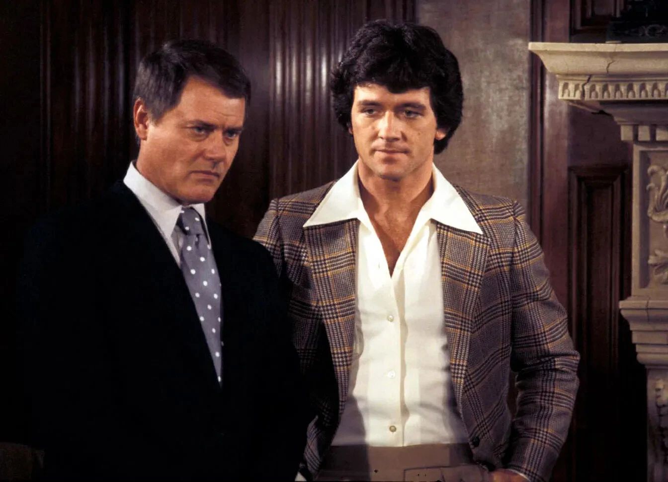Larry Hagman & Patrick Duffy In Dallas Tv Series Picture Photo Print