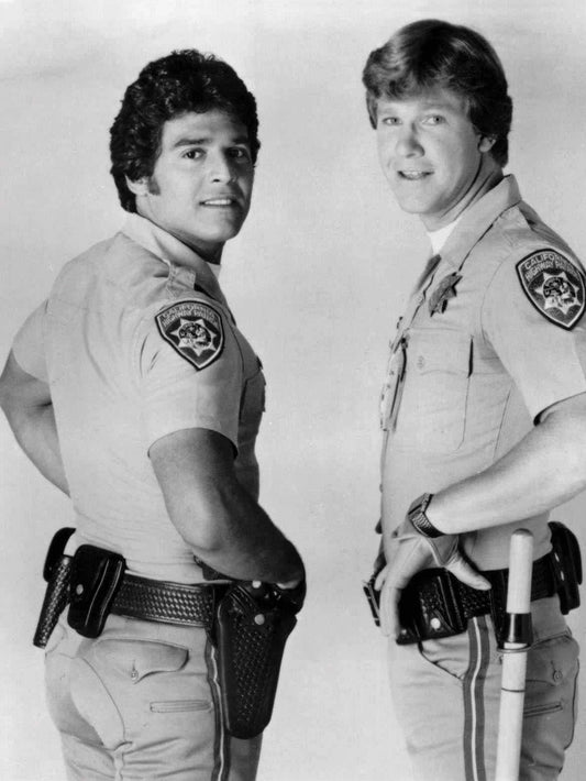 Larry Wilcox Erik Estrada As Chips Police Publicity Picture Keychain