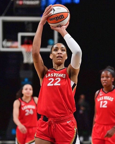 Las Vegas Aces Aja Wilson Glossy Magnet Wnba Print