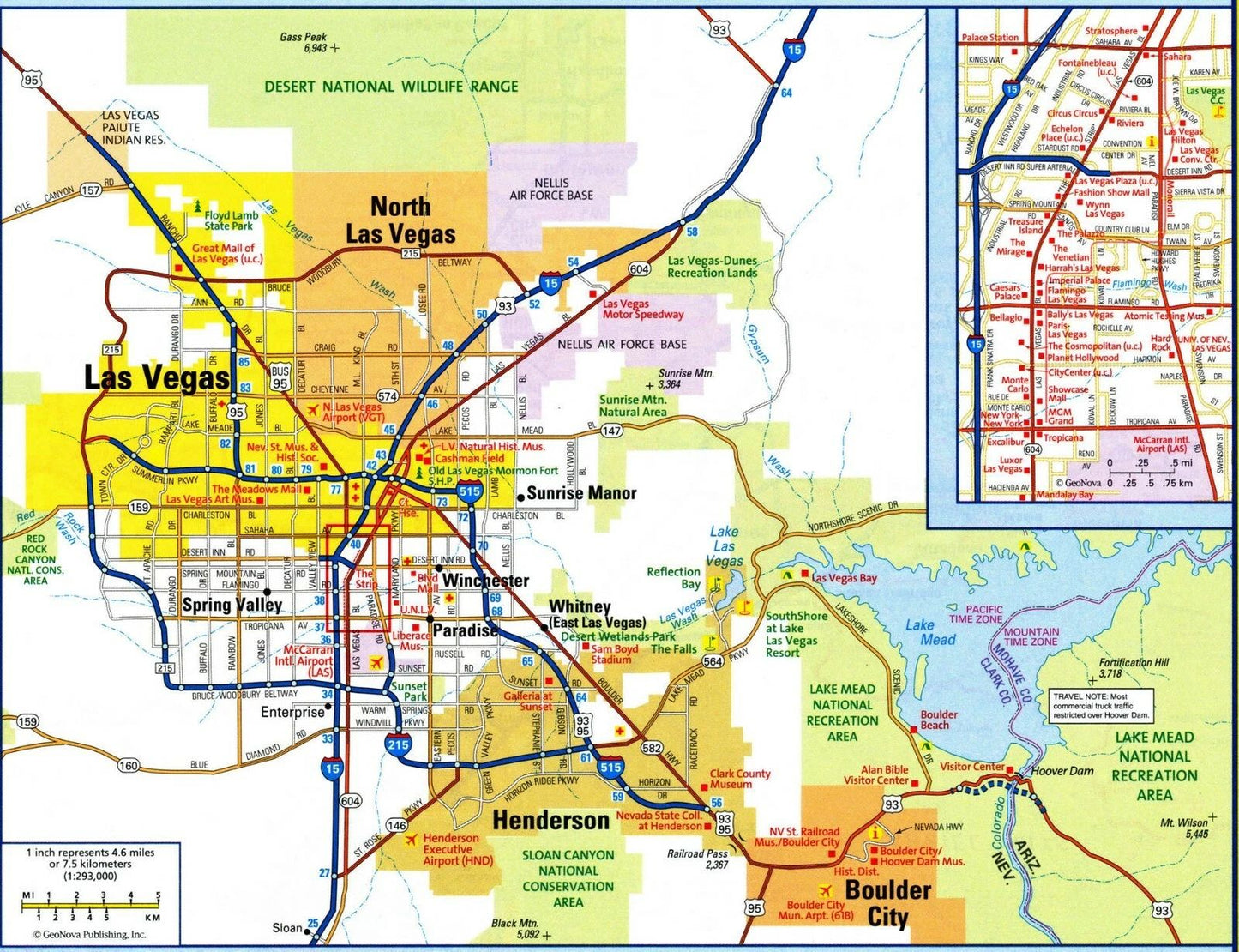 Las Vegas Nevada Map Poster Picture Photo Print City County Usa Sin City 702