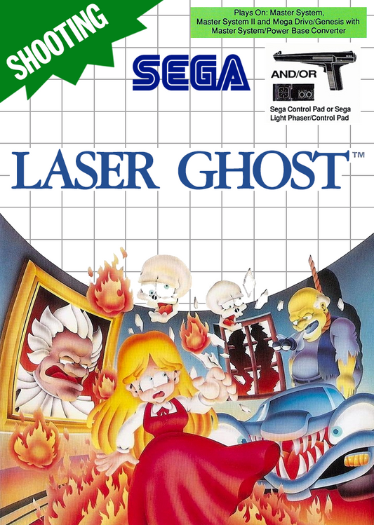 Laser Ghost Sega Master System Print Poster