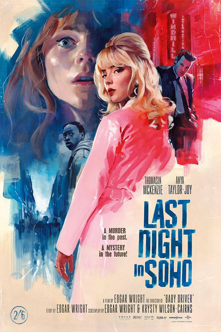 Last Night In Soho Movie Action Drama Mystery Wall Art Home Decor Poster