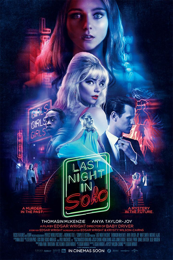 Last Night In Soho Movie Mystery Drama Horror Wall Art Home Decor Poster