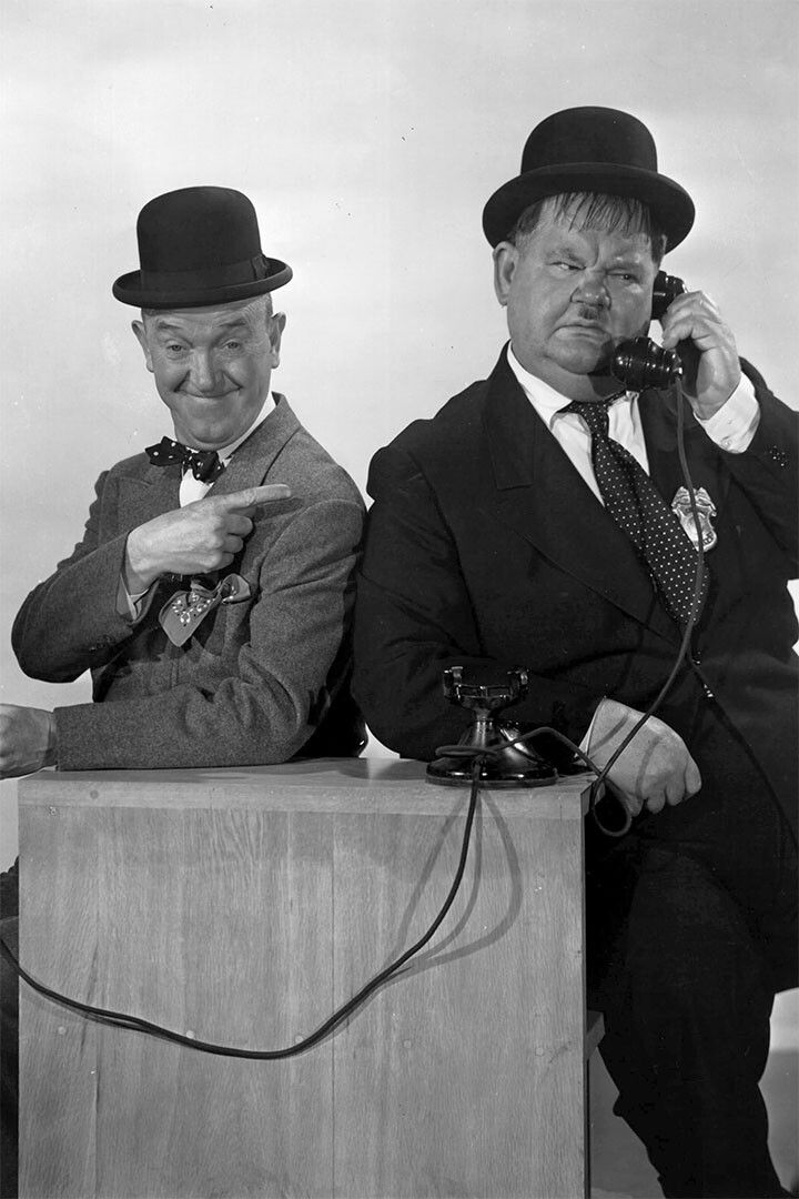 Laurel And Hardy Movie Actors Print Painting Wall Art Home Decor Poster