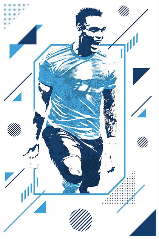 Lautaro Martinez Argentina Football Soccer Player Wall Art Home Poster