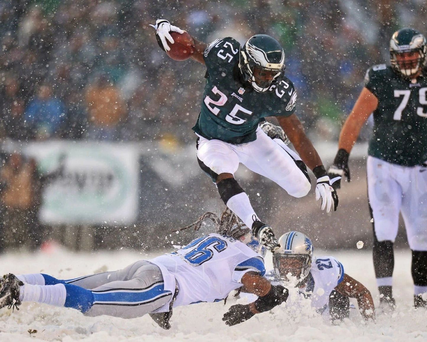 Lesean Mccoy Photo Philadelphia Eagles Picture Nfl Snow