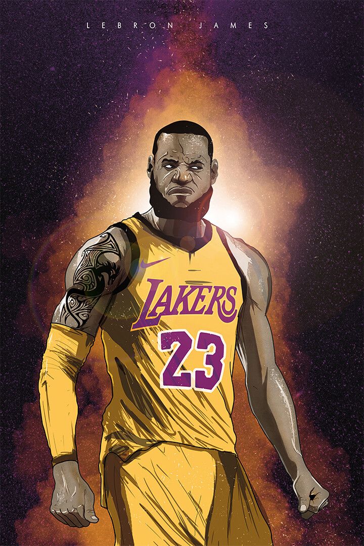 Lebron James American Basketball Player Wall Art Home Decor Poster
