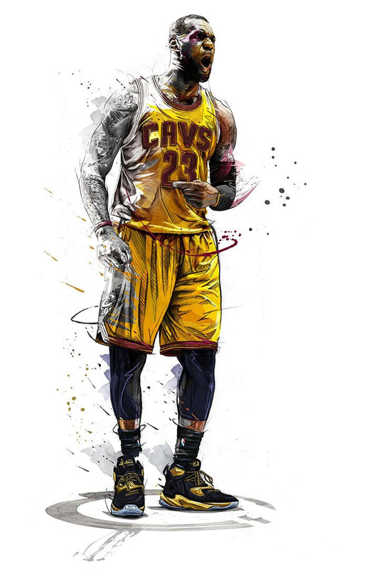 Lebron James American Player Basketball Sports Wall Art Home Poster