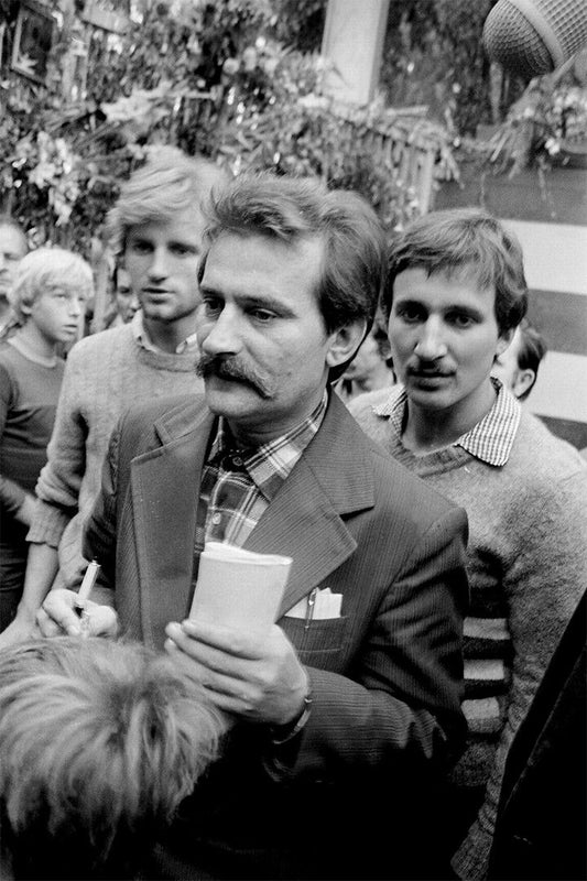Lech Walesa In Gdansk Activist Government Official Print Wall Art Poster
