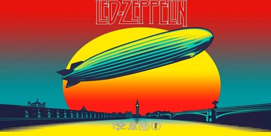 Led Zeplin Classic Retro Rock Band Wall Art Picture Magnet Magnet Reprint