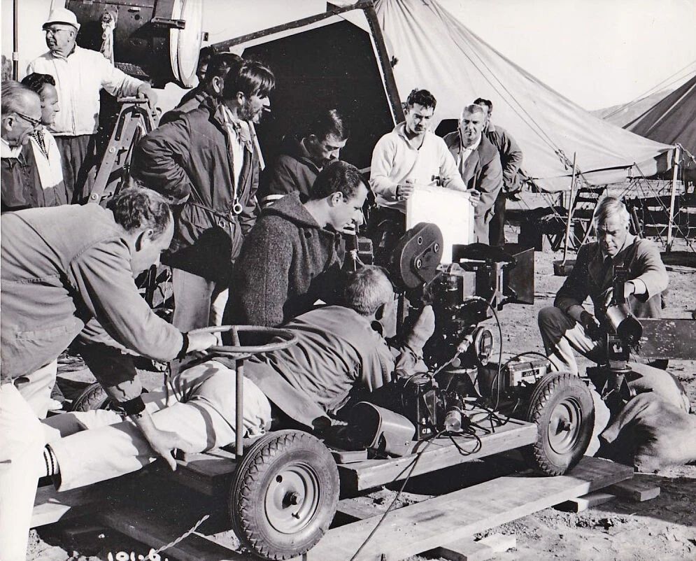 Lee Marvin On Set Western Movie The Professionals Picture Magnet Print